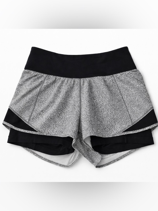 lululemon athletica Pants - lululemon athletica Black and Gray Layered Athletic Shorts